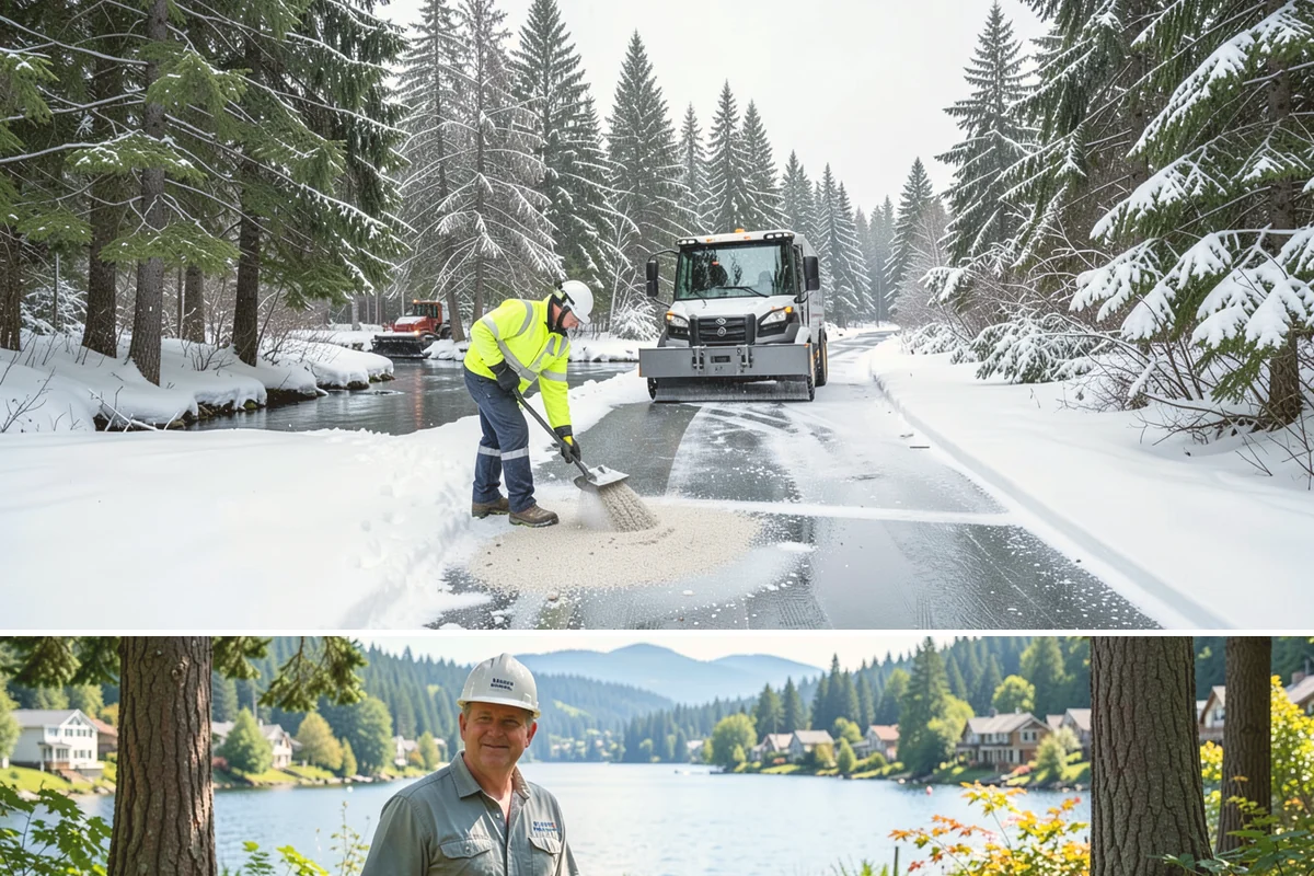 Fire Lane Deicing in Milton, King County, WA - Keep fire lanes on an anti-icing plan for the full lowland snow season, roughly November through March.