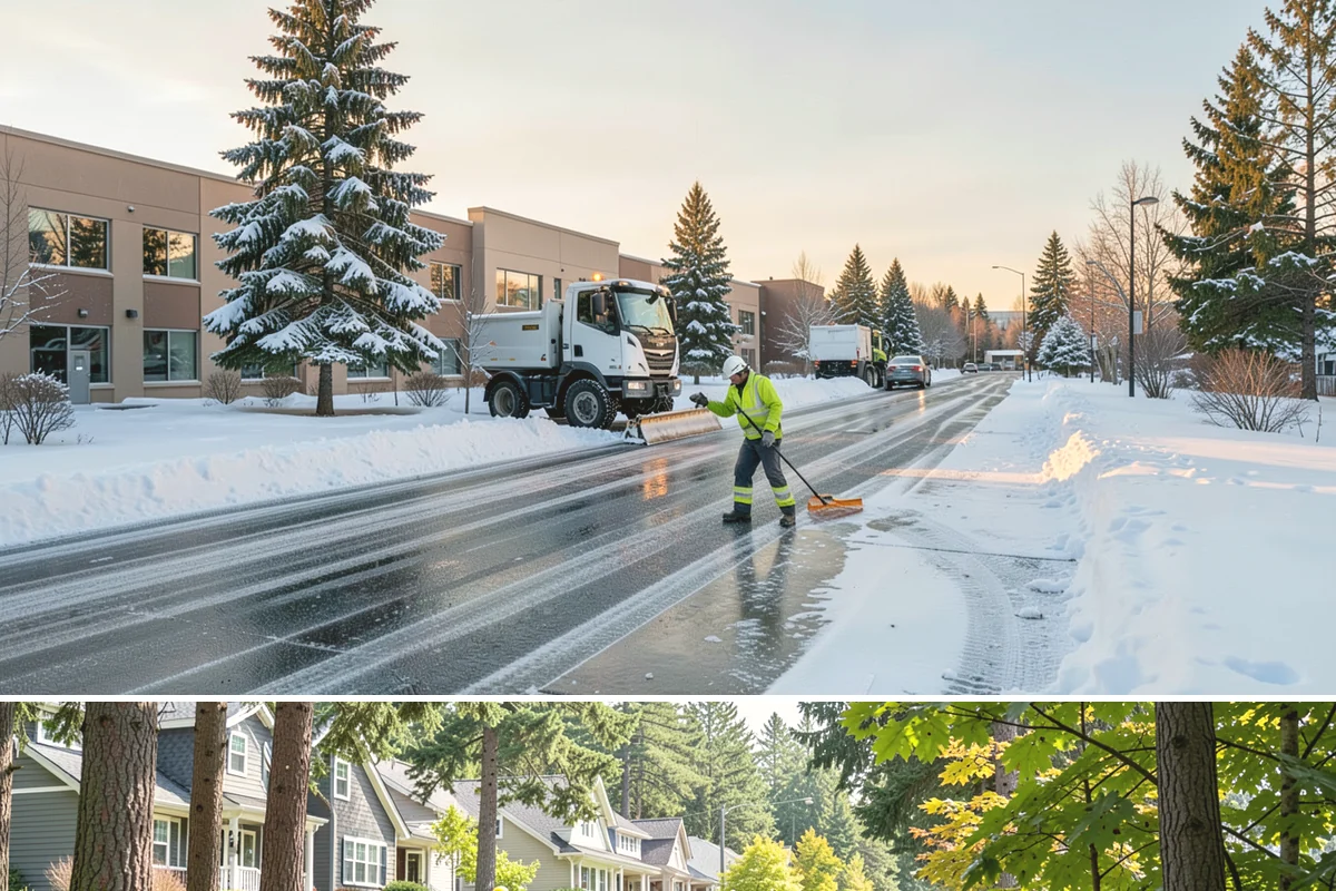 Fire Lane Deicing in Normandy Park, King County, WA - Keep fire lanes on an anti-icing plan for the full lowland snow season, roughly November through March.