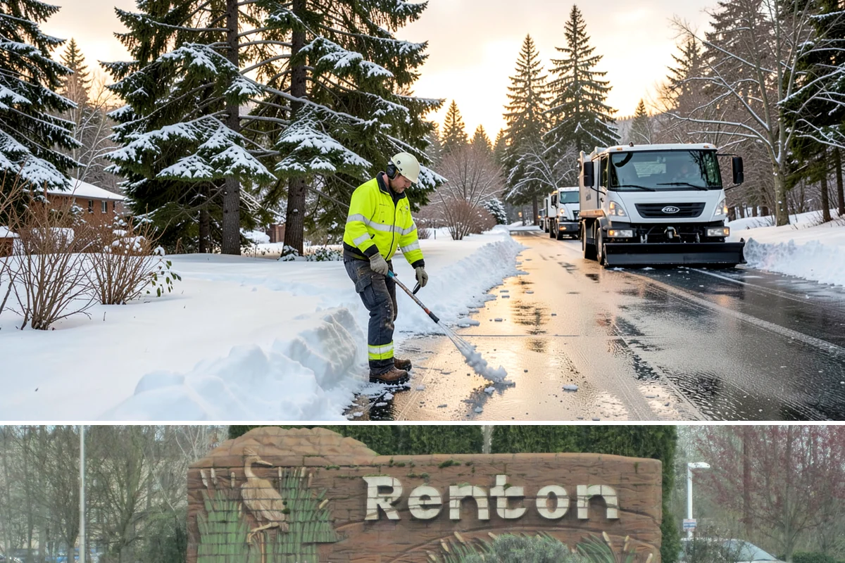 Fire Lane Deicing in Renton, King County, WA - Keep fire lanes on an anti-icing plan for the full lowland snow season, roughly November through March.