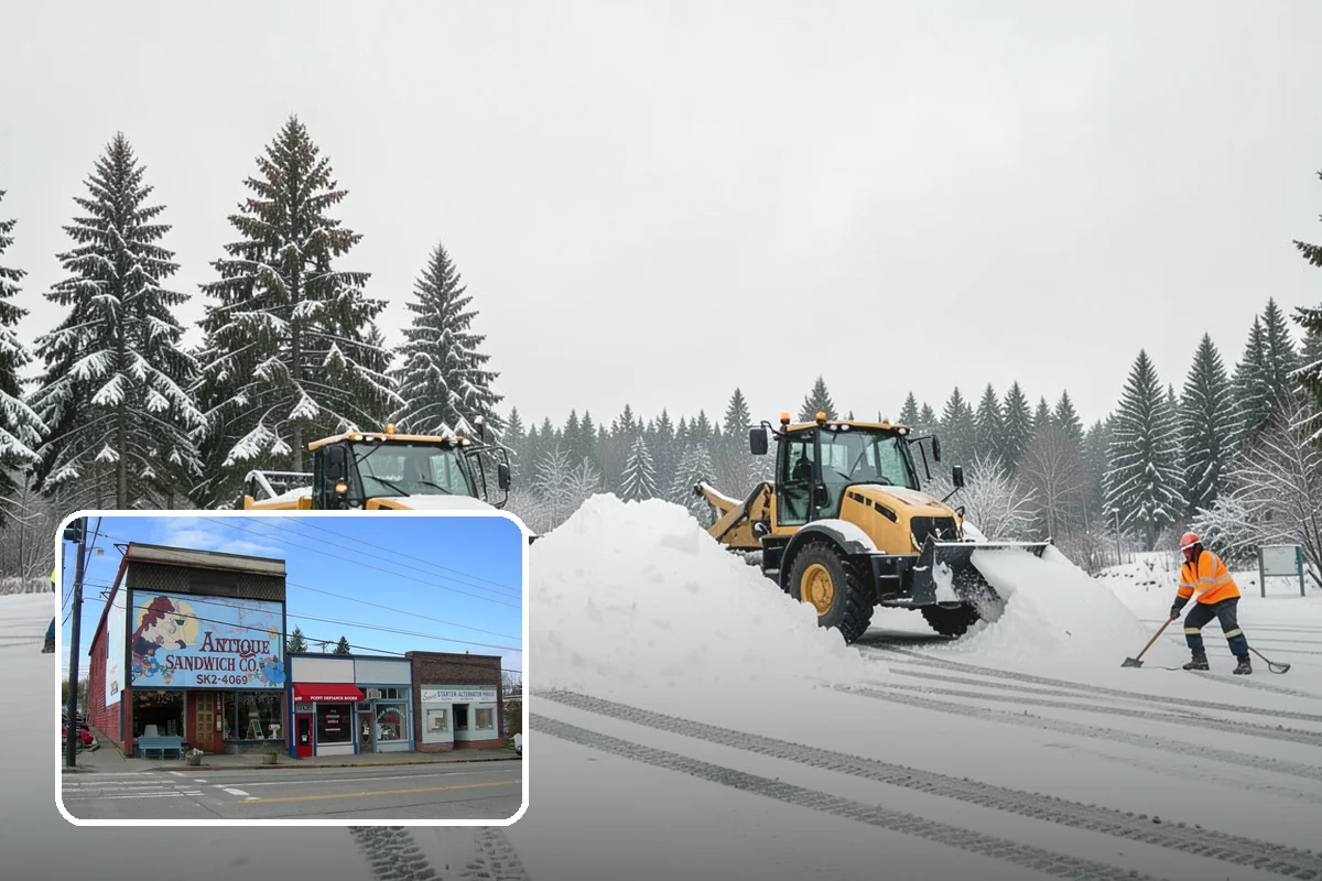 Fire Lane Deicing in Ruston, Pierce County, WA - Prevents refreeze on plowed emergency-access lanes