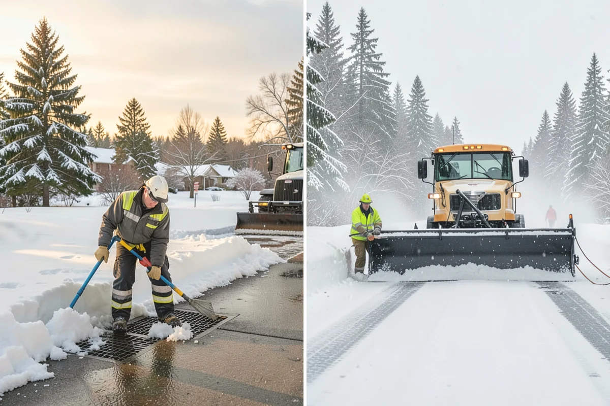 Fire Lane Deicing in Ruston, Pierce County, WA - Anti-ice the fire lane ahead of forecast freezing