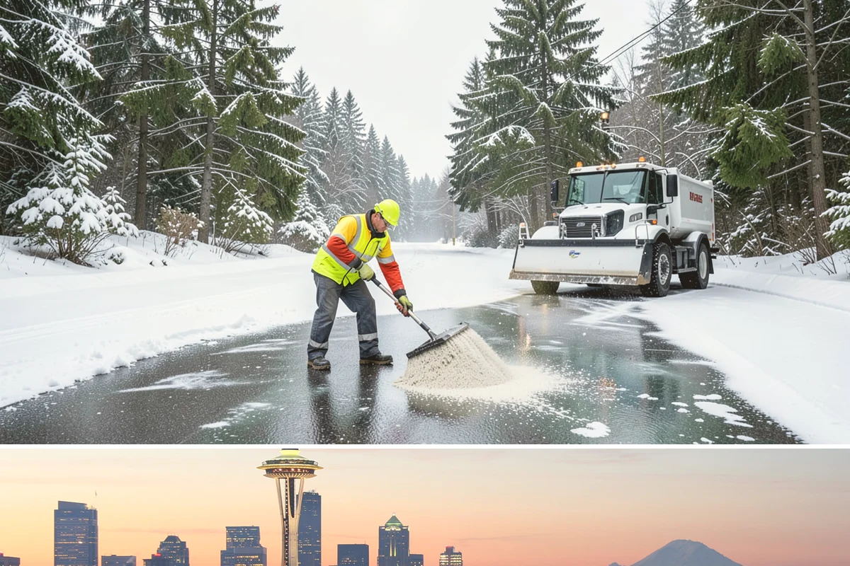 Fire Lane Deicing in Seattle, King County, WA - Keep fire lanes on an anti-icing plan for the full lowland snow season, roughly November through March.