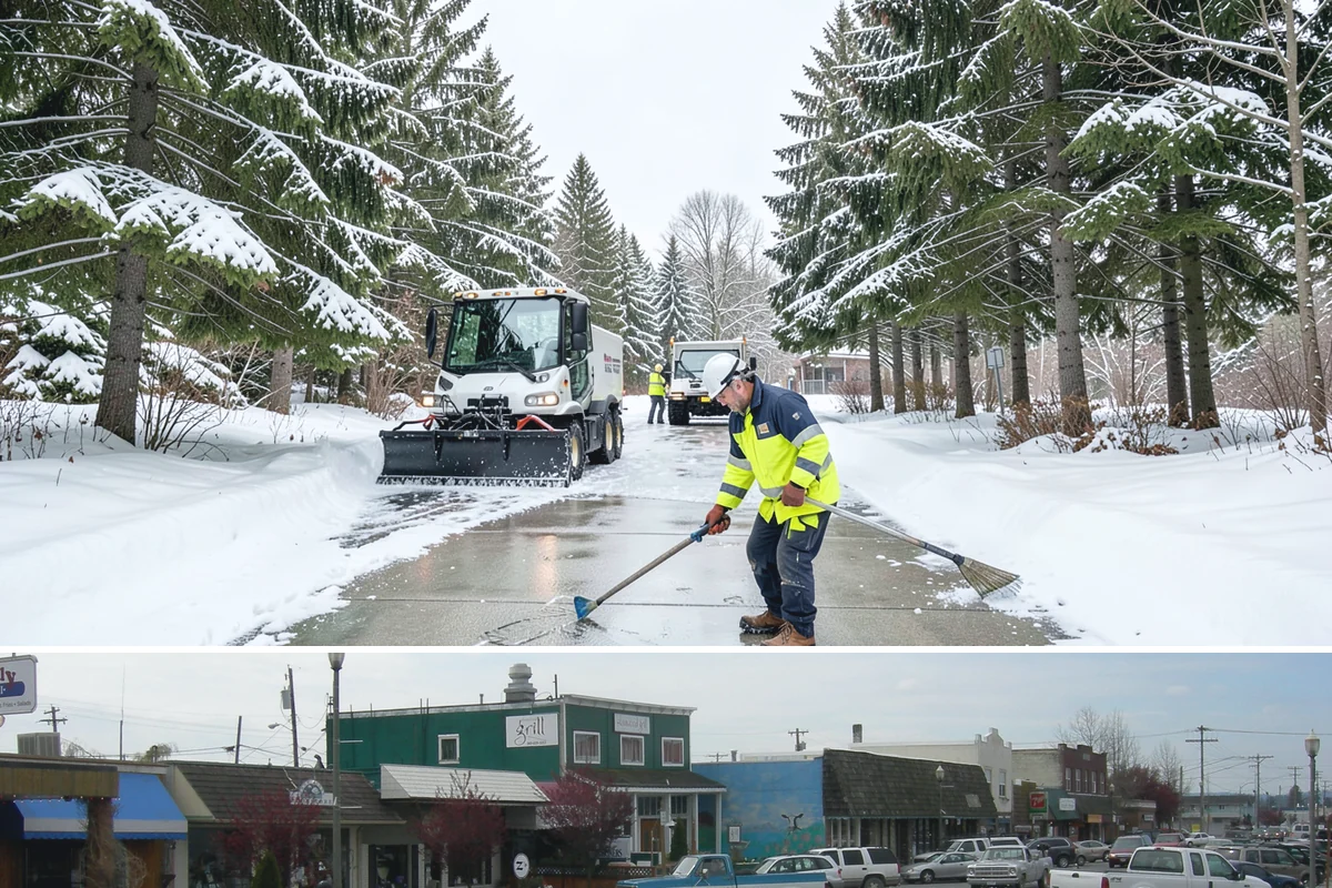 Fire Lane Deicing in Stanwood, Snohomish County, WA - Keep fire lanes on an anti-icing plan for the full lowland snow season, roughly November through March.