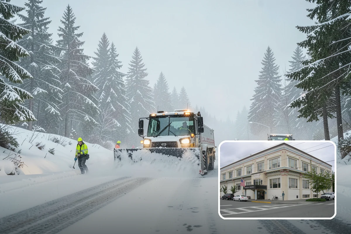 Fire Lane Snow Removal in Anacortes, Skagit County, WA - Keeps emergency apparatus access open and code-compliant
