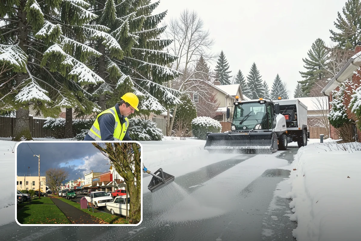Fire Lane Snow Removal in Arlington, Snohomish County, WA - Keeps emergency apparatus access open and code-compliant