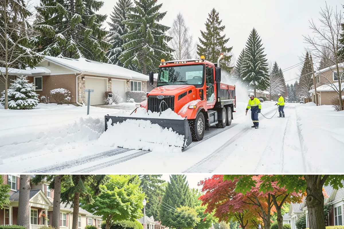 Fire Lane Snow Removal in Beaux Arts Village, King County, WA - Keep fire lanes on a priority contract for the whole lowland snow season, roughly November through March.