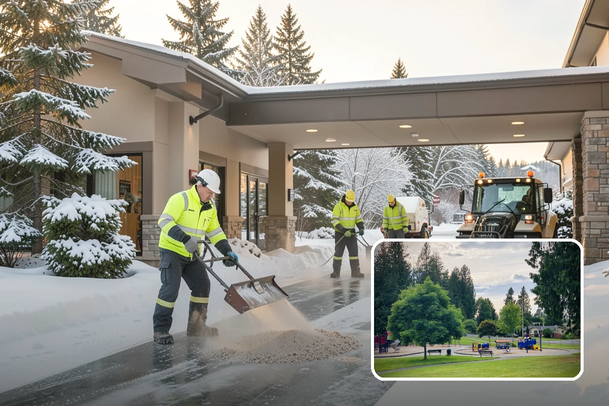 Fire Lane Snow Removal in Bonney Lake, Pierce County, WA - Keeps emergency apparatus access open and code-compliant