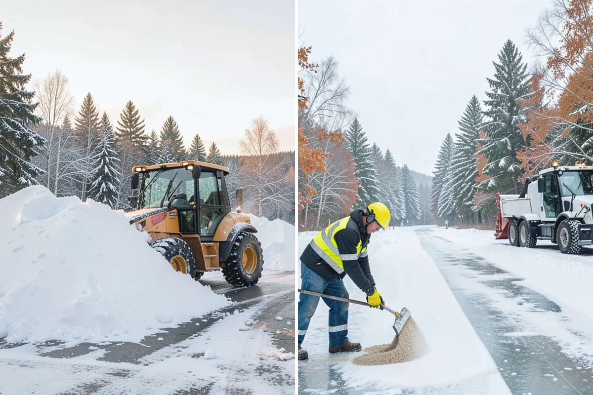 Fire Lane Snow Removal in Bonney Lake, Pierce County, WA - Plow the marked fire lane to full apparatus width