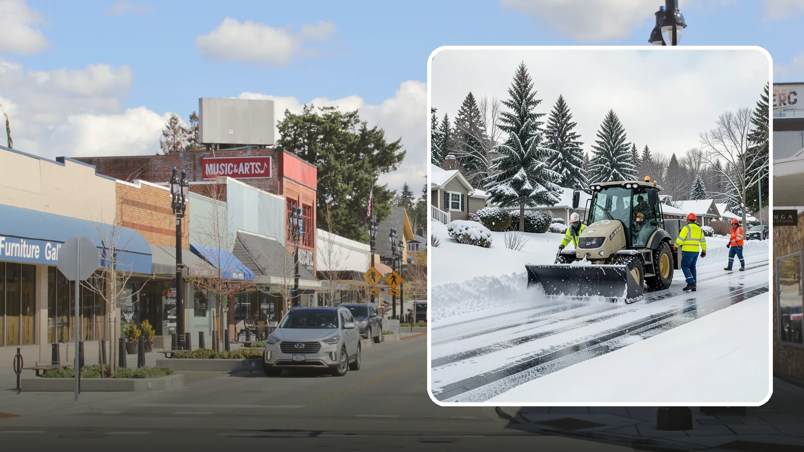 Fire Lane Snow Removal in Bothell, King County, WA - Priority plowing and clearing of fire lanes so emergency access stays open the moment snow starts to stick.