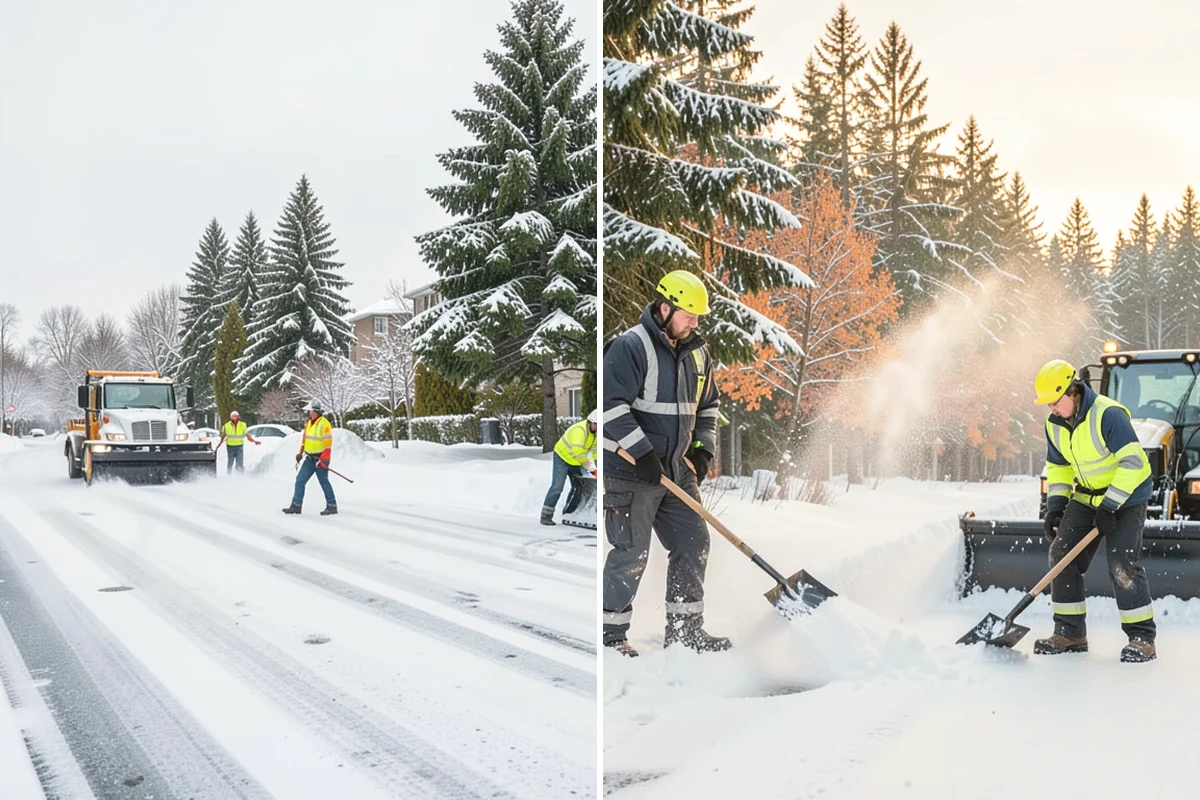 Fire Lane Snow Removal in Burien, King County, WA - Plow the marked fire lane to full apparatus width