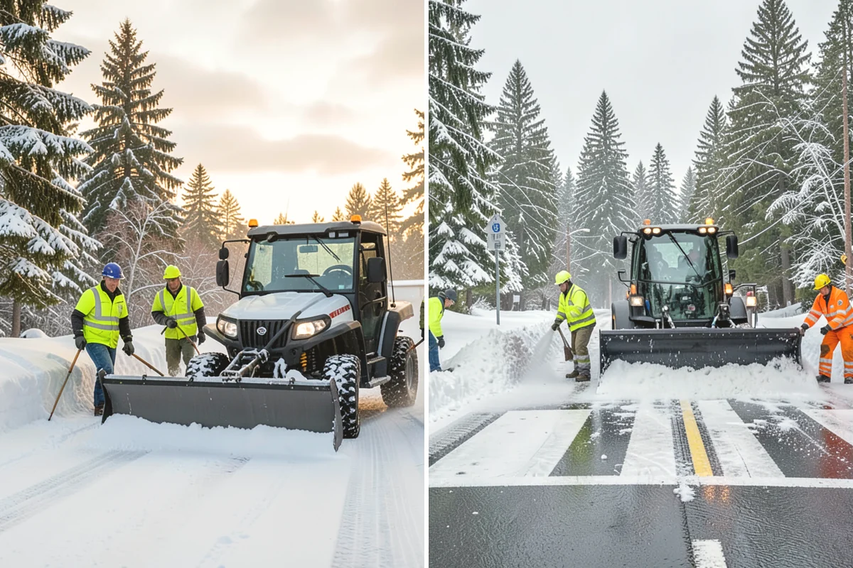 Fire Lane Snow Removal in Burlington, Skagit County, WA - Plow the marked fire lane to full apparatus width