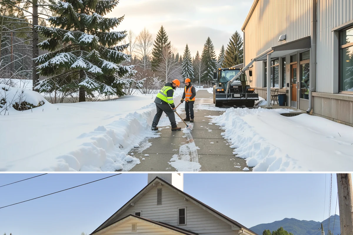 Fire Lane Snow Removal in Concrete, Skagit County, WA - Keep fire lanes on a priority contract for the whole lowland snow season, roughly November through March.