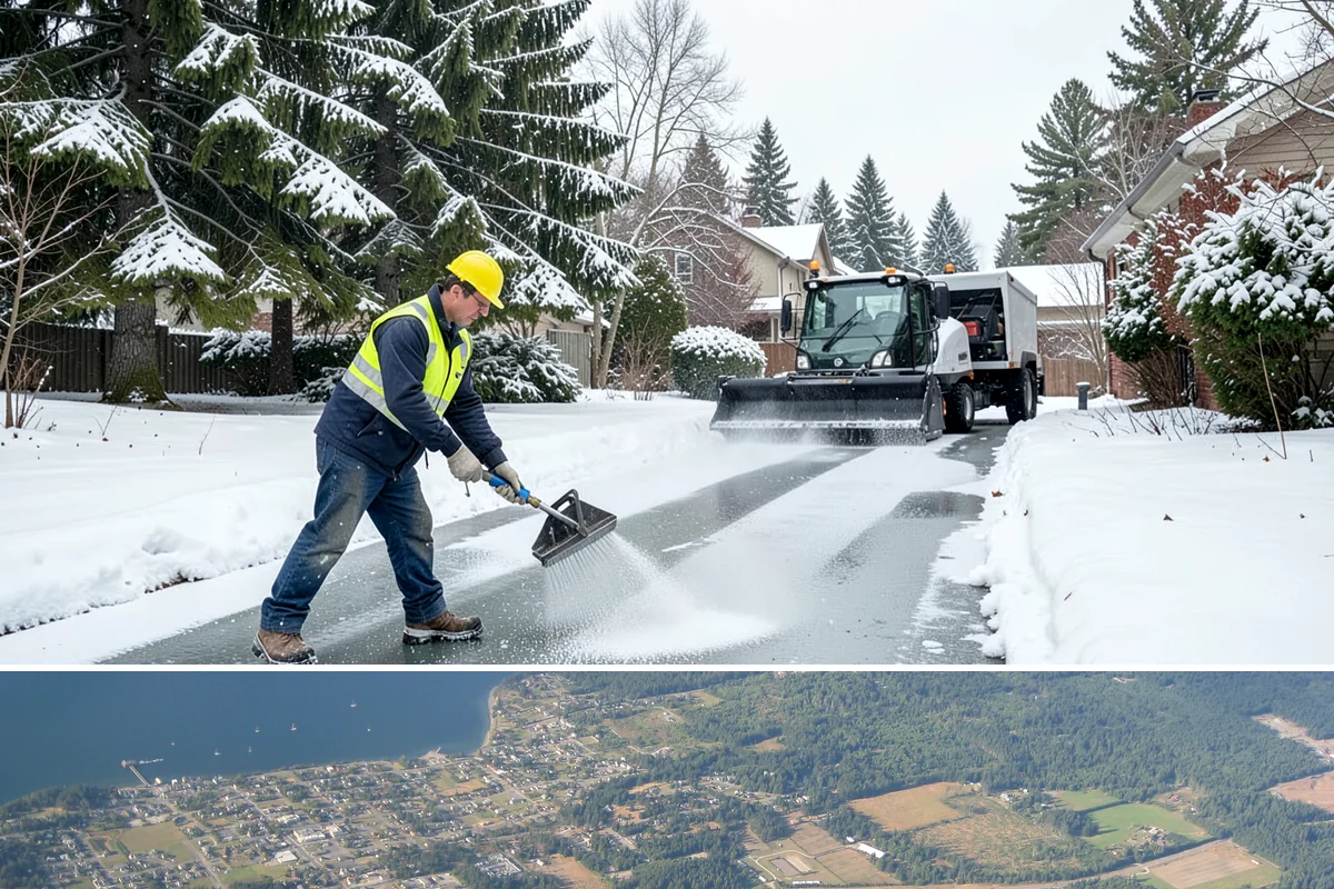 Fire Lane Snow Removal in Coupeville, Island County, WA - Keep fire lanes on a priority contract for the whole lowland snow season, roughly November through March.