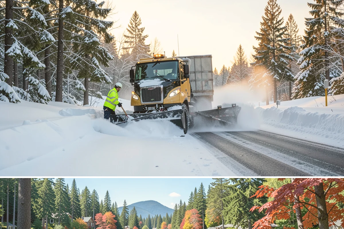 Fire Lane Snow Removal in Covington, King County, WA - Keep fire lanes on a priority contract for the whole lowland snow season, roughly November through March.
