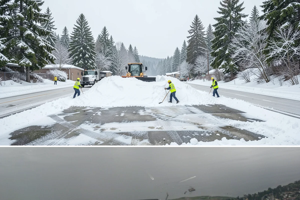 Fire Lane Snow Removal in Des Moines, King County, WA - Keep fire lanes on a priority contract for the whole lowland snow season, roughly November through March.