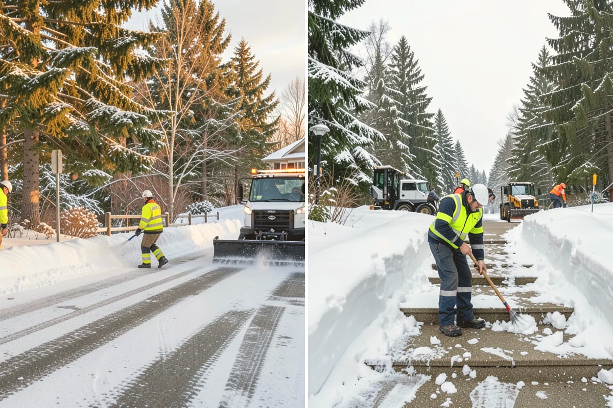 Fire Lane Snow Removal in Eatonville, Pierce County, WA - Plow the marked fire lane to full apparatus width