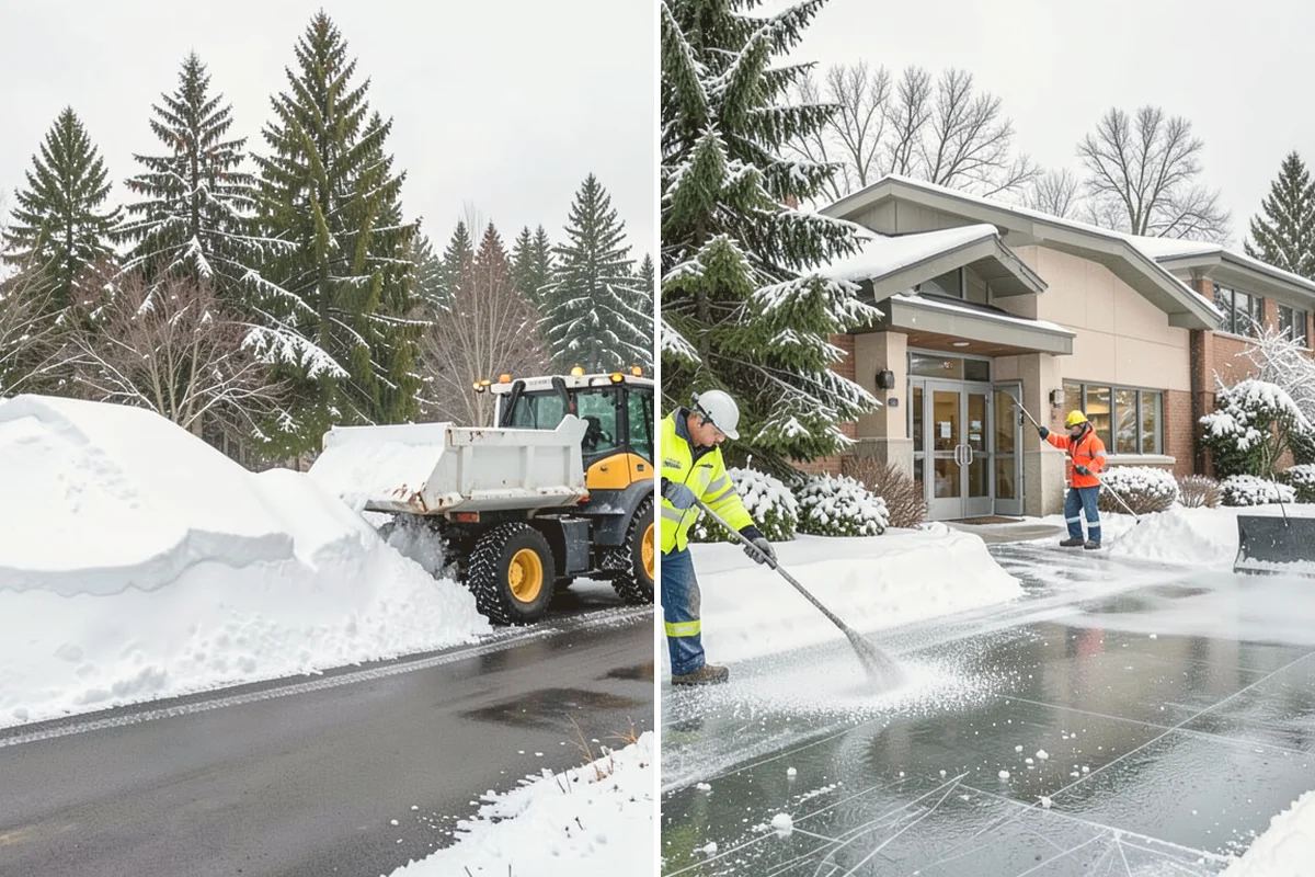 Fire Lane Snow Removal in Edmonds, Snohomish County, WA - Plow the marked fire lane to full apparatus width