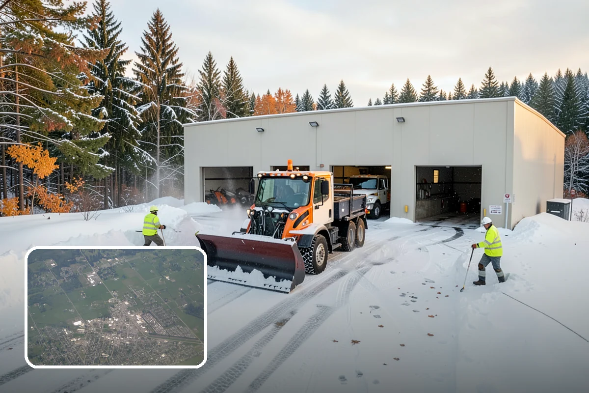 Fire Lane Snow Removal in Enumclaw, King County, WA - Keeps emergency apparatus access open and code-compliant