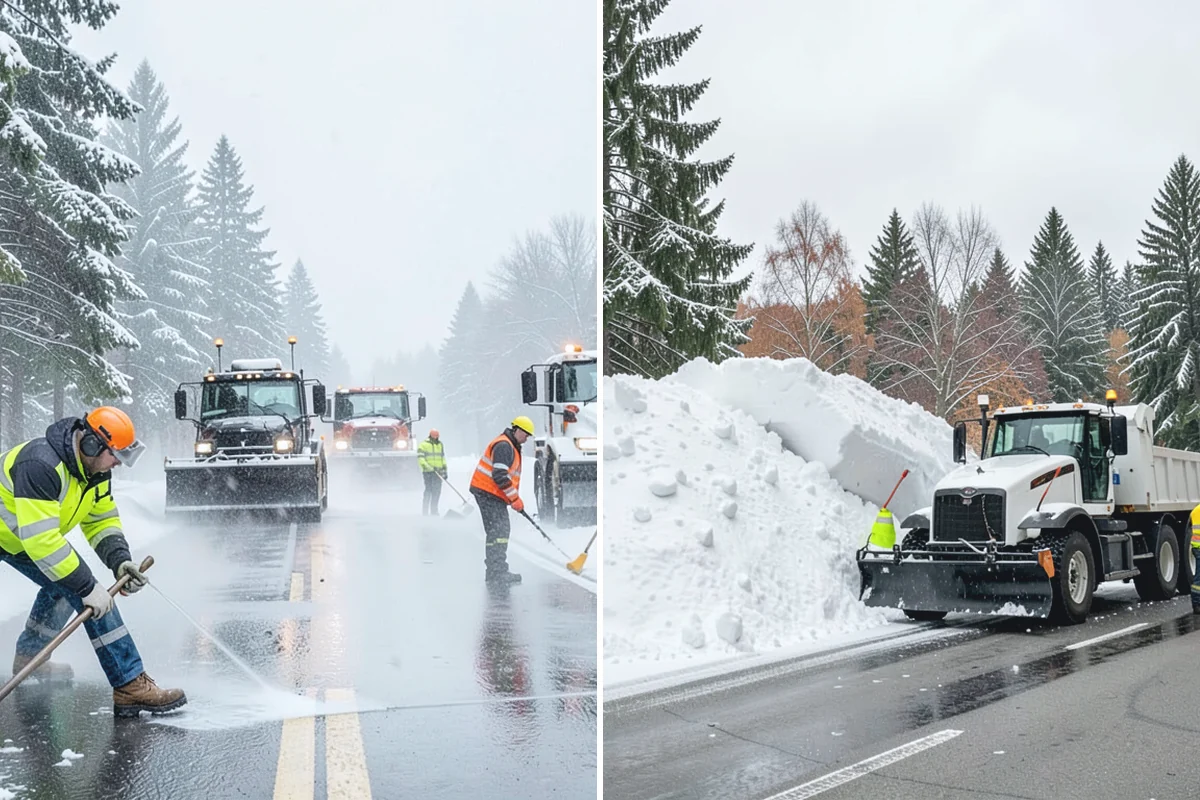 Fire Lane Snow Removal in Gold Bar, Snohomish County, WA - Plow the marked fire lane to full apparatus width