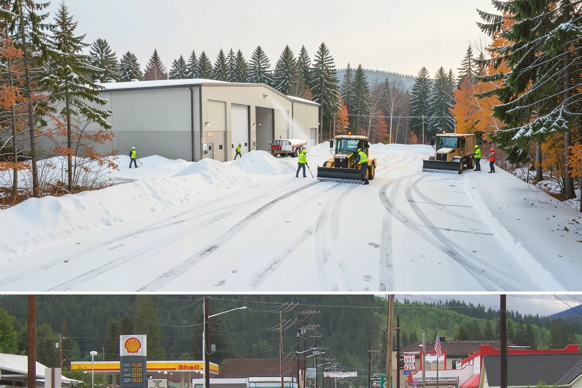 Fire Lane Snow Removal in Granite Falls, Snohomish County, WA - Keep fire lanes on a priority contract for the whole lowland snow season, roughly November through March.