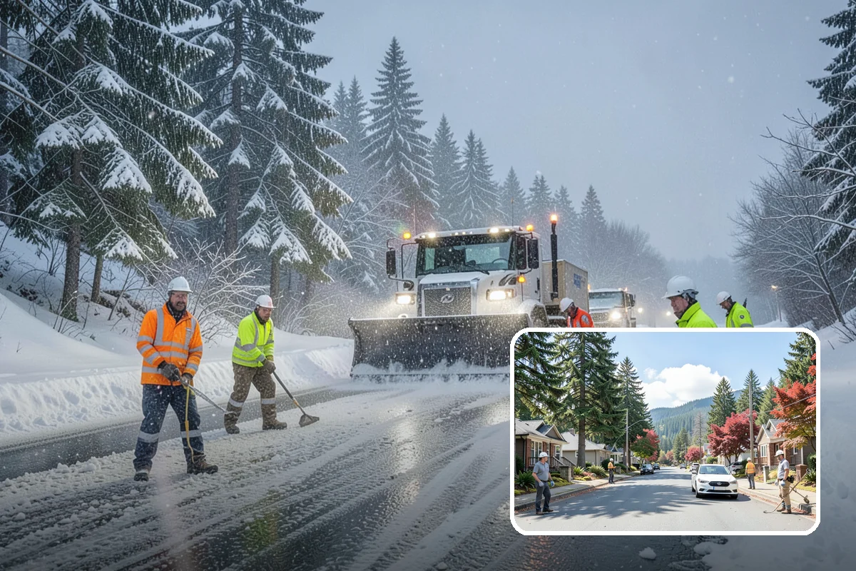 Fire Lane Snow Removal in Hunts Point, King County, WA - Keeps emergency apparatus access open and code-compliant