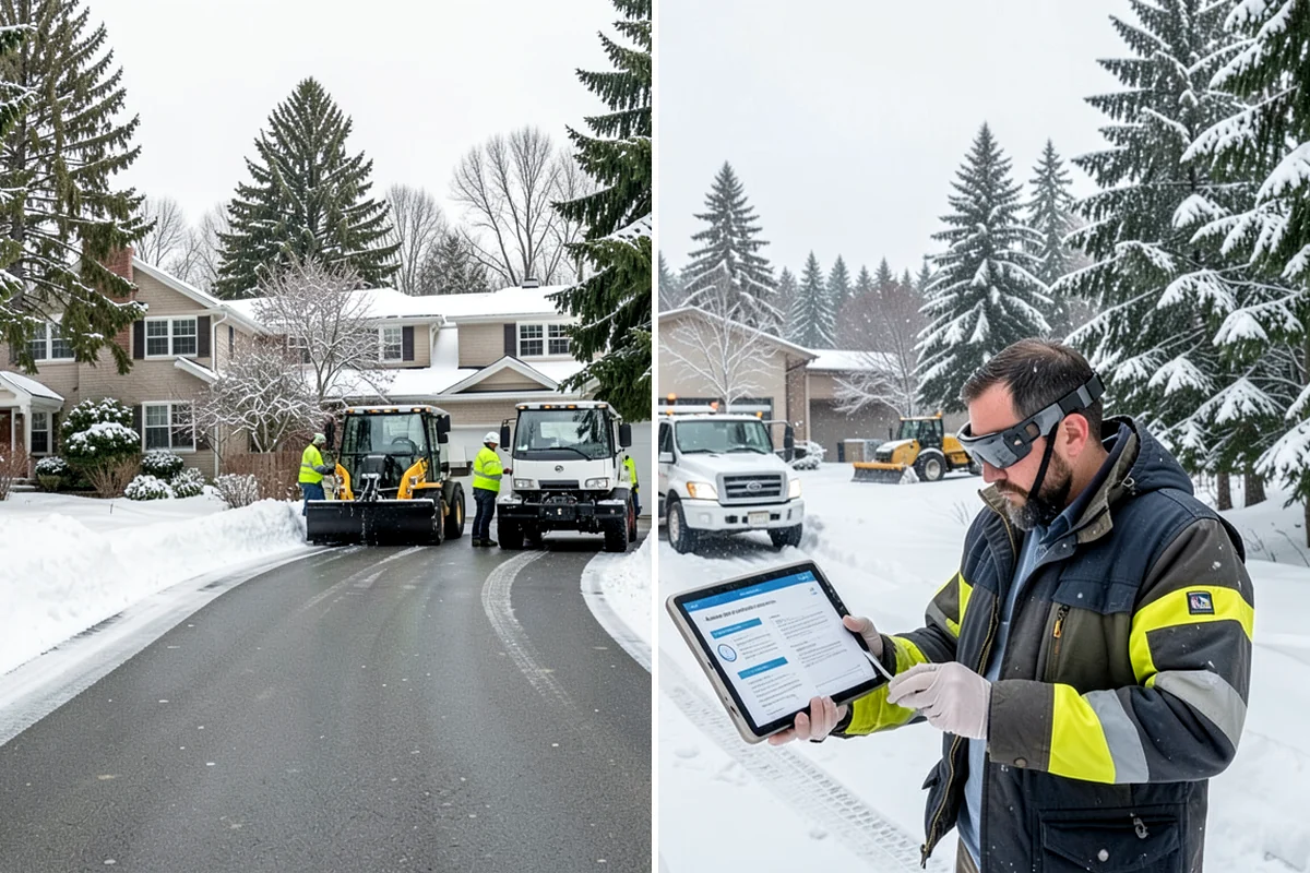 Fire Lane Snow Removal in Kenmore, King County, WA - Plow the marked fire lane to full apparatus width