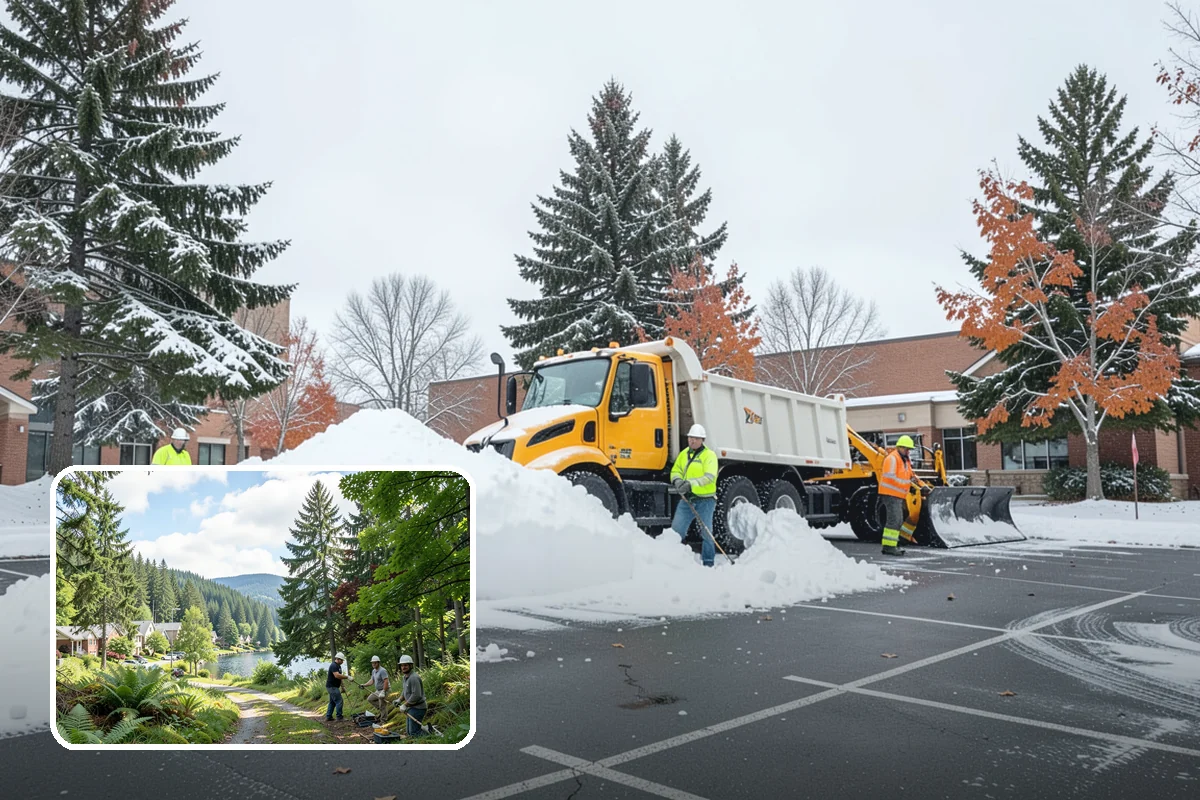 Fire Lane Snow Removal in Lake Forest Park, King County, WA - Keeps emergency apparatus access open and code-compliant