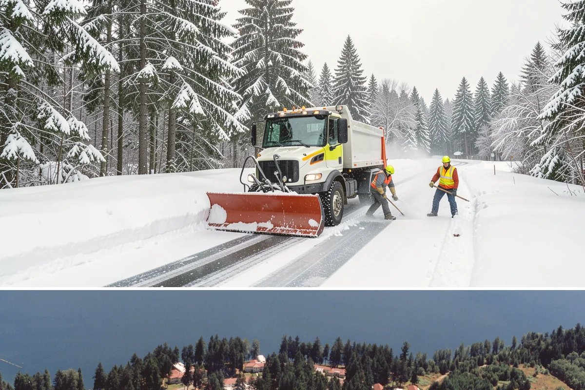 Fire Lane Snow Removal in Lakewood, Pierce County, WA - Keep fire lanes on a priority contract for the whole lowland snow season, roughly November through March.