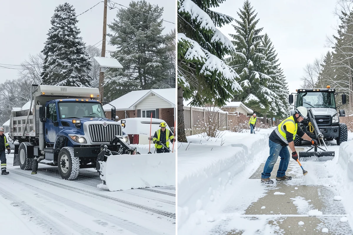 Fire Lane Snow Removal in Marysville, Snohomish County, WA - Plow the marked fire lane to full apparatus width