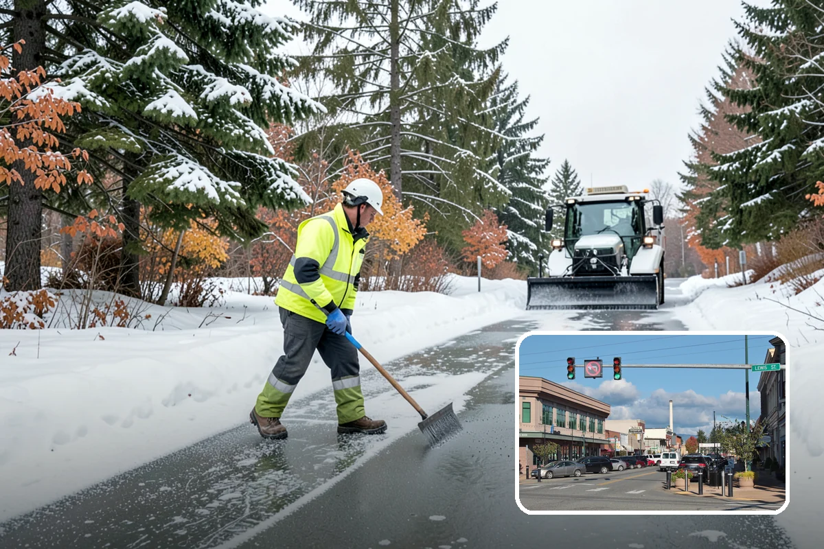 Fire Lane Snow Removal in Monroe, Snohomish County, WA - Keeps emergency apparatus access open and code-compliant