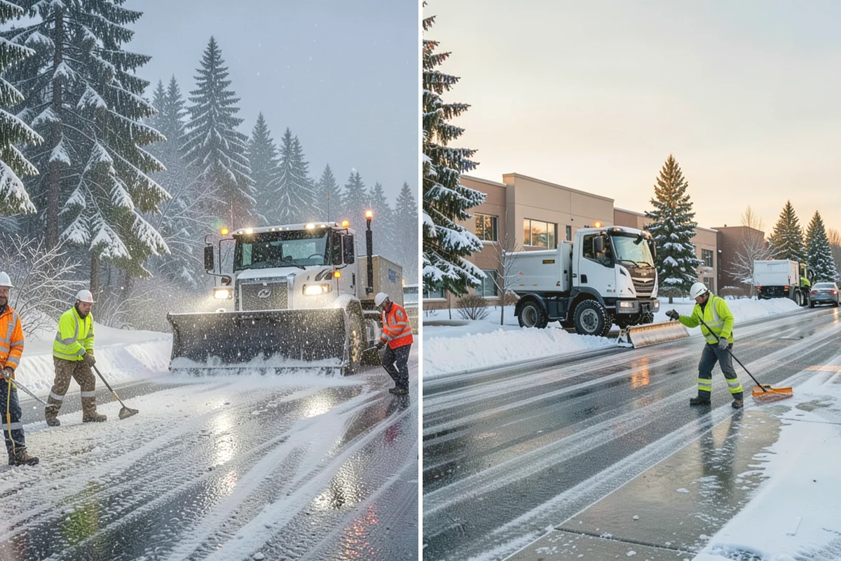 Fire Lane Snow Removal in Mukilteo, Snohomish County, WA - Plow the marked fire lane to full apparatus width