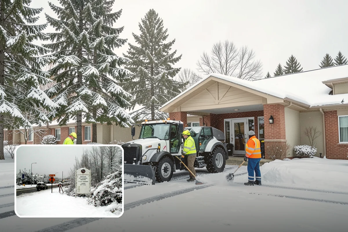 Fire Lane Snow Removal in Newcastle, King County, WA - Keeps emergency apparatus access open and code-compliant