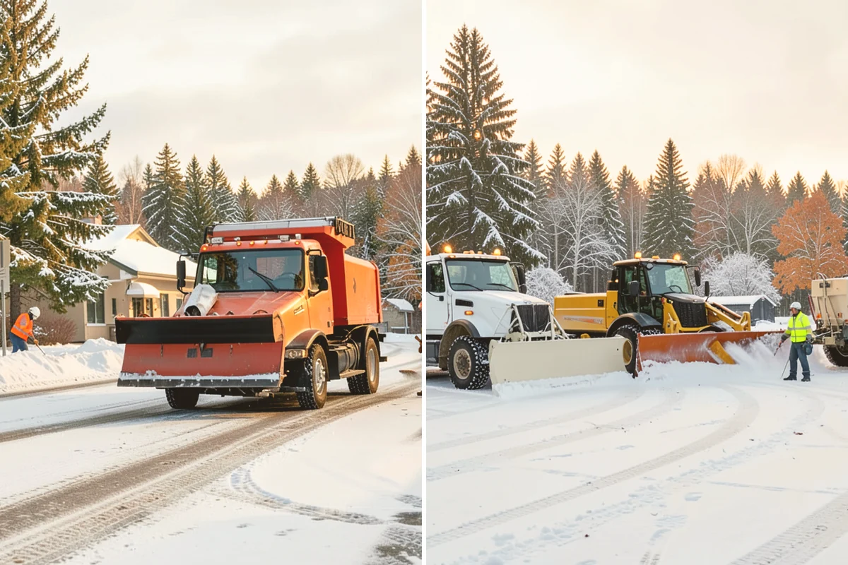 Fire Lane Snow Removal in Newcastle, King County, WA - Plow the marked fire lane to full apparatus width