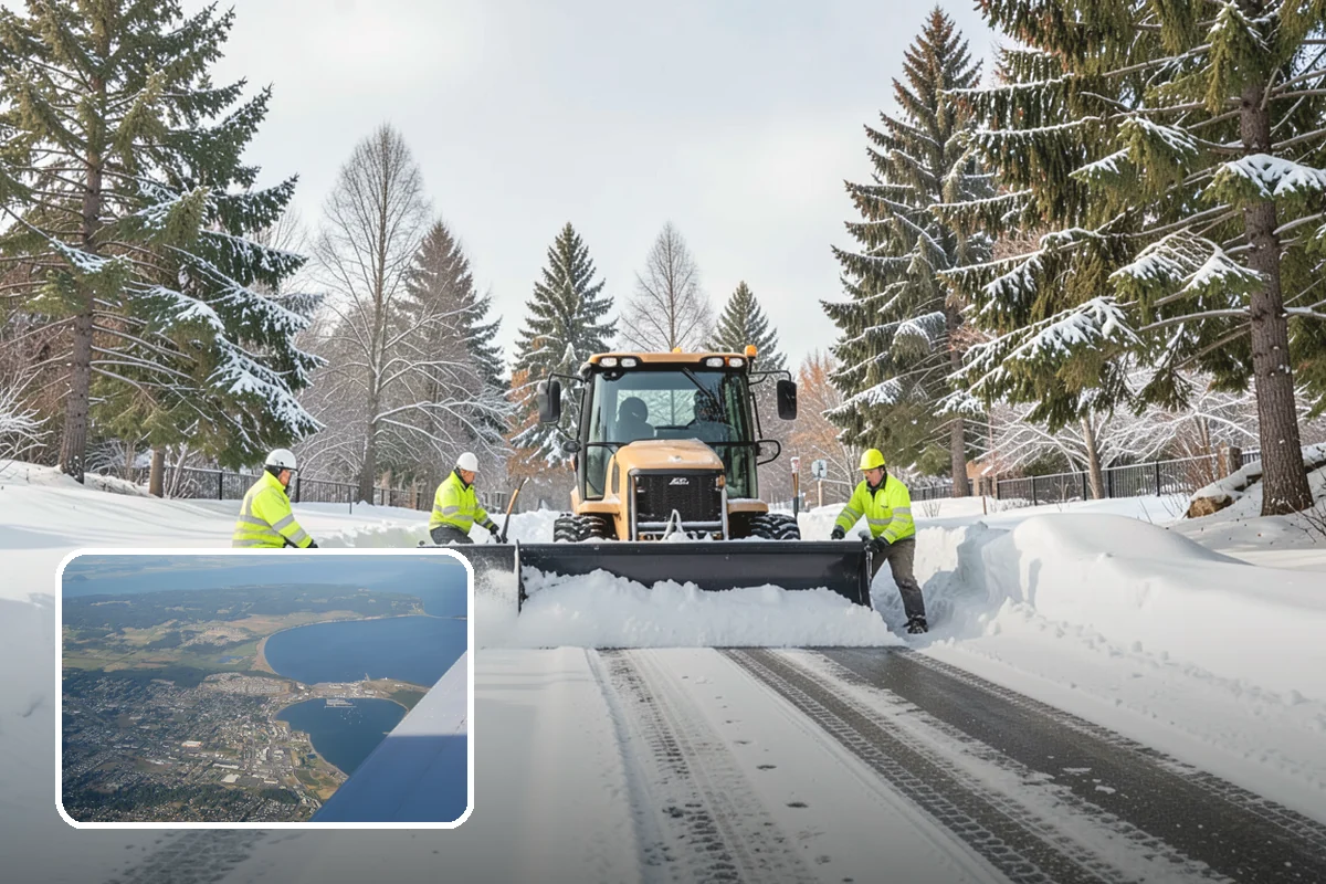 Fire Lane Snow Removal in Oak Harbor, Island County, WA - Keeps emergency apparatus access open and code-compliant