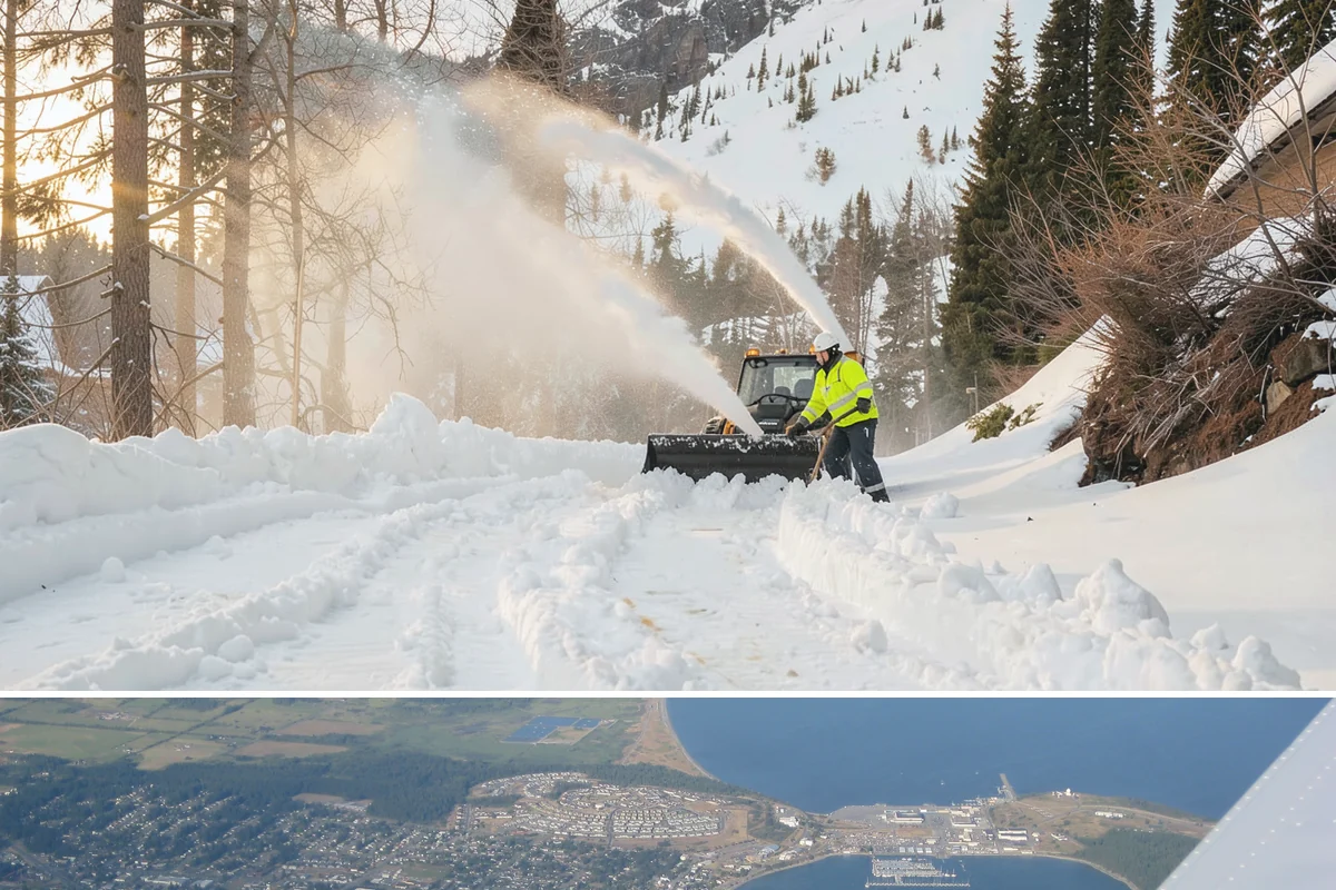 Fire Lane Snow Removal in Oak Harbor, Island County, WA - Keep fire lanes on a priority contract for the whole lowland snow season, roughly November through March.
