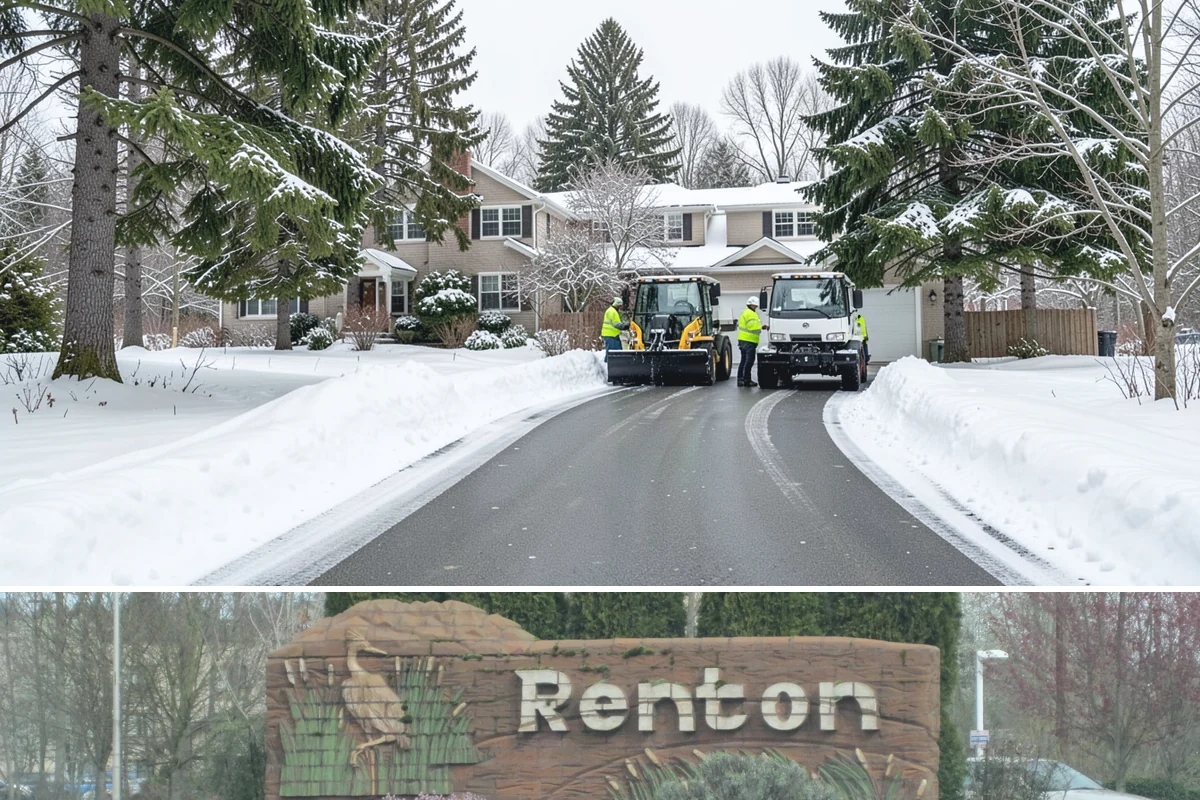 Fire Lane Snow Removal in Renton, King County, WA - Keep fire lanes on a priority contract for the whole lowland snow season, roughly November through March.