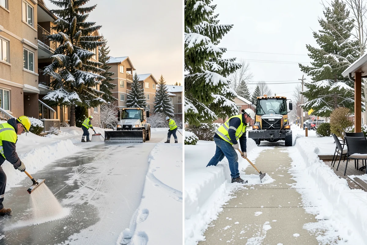 Fire Lane Snow Removal in Seattle, King County, WA - Plow the marked fire lane to full apparatus width