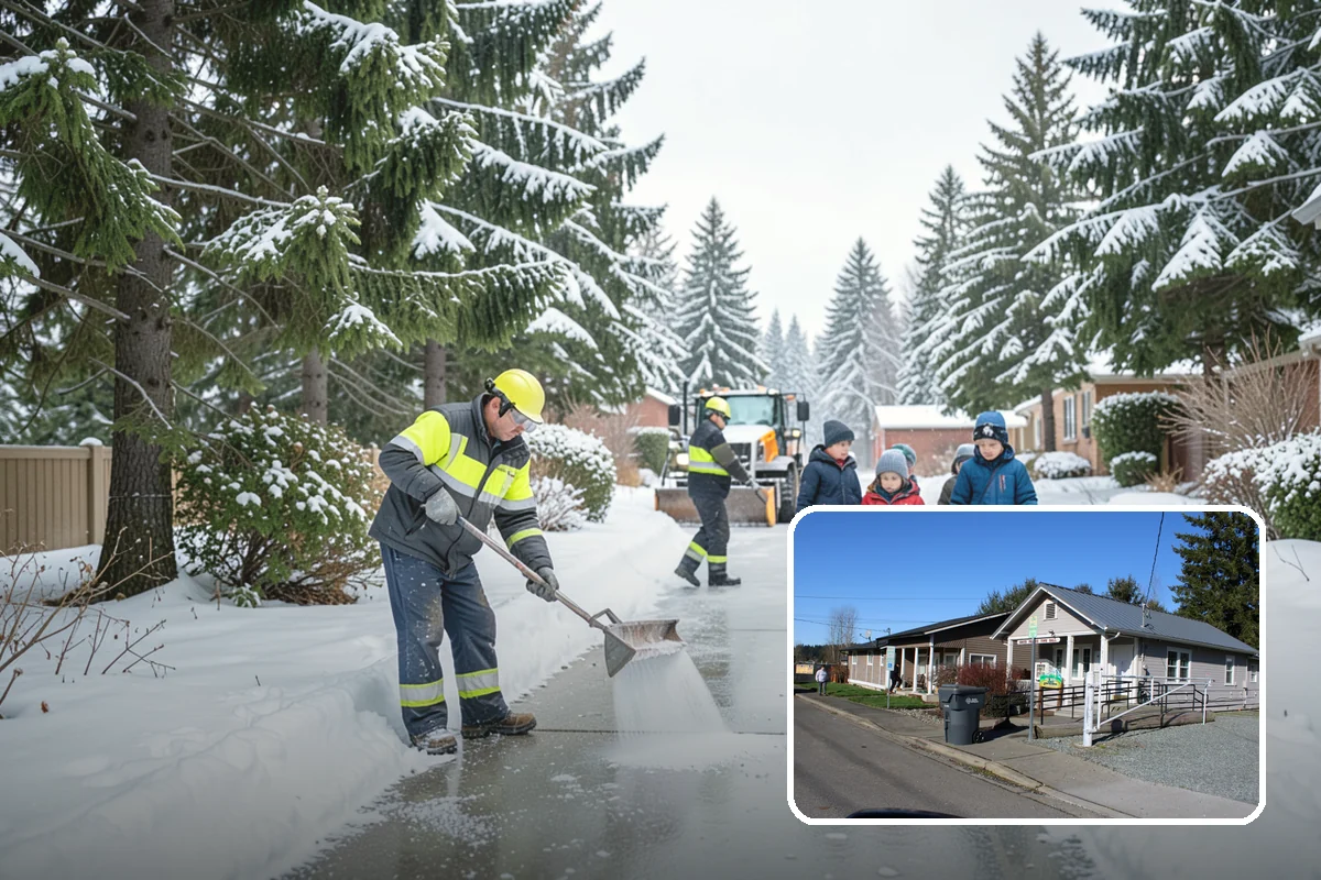 Fire Lane Snow Removal in South Prairie, Pierce County, WA - Keeps emergency apparatus access open and code-compliant