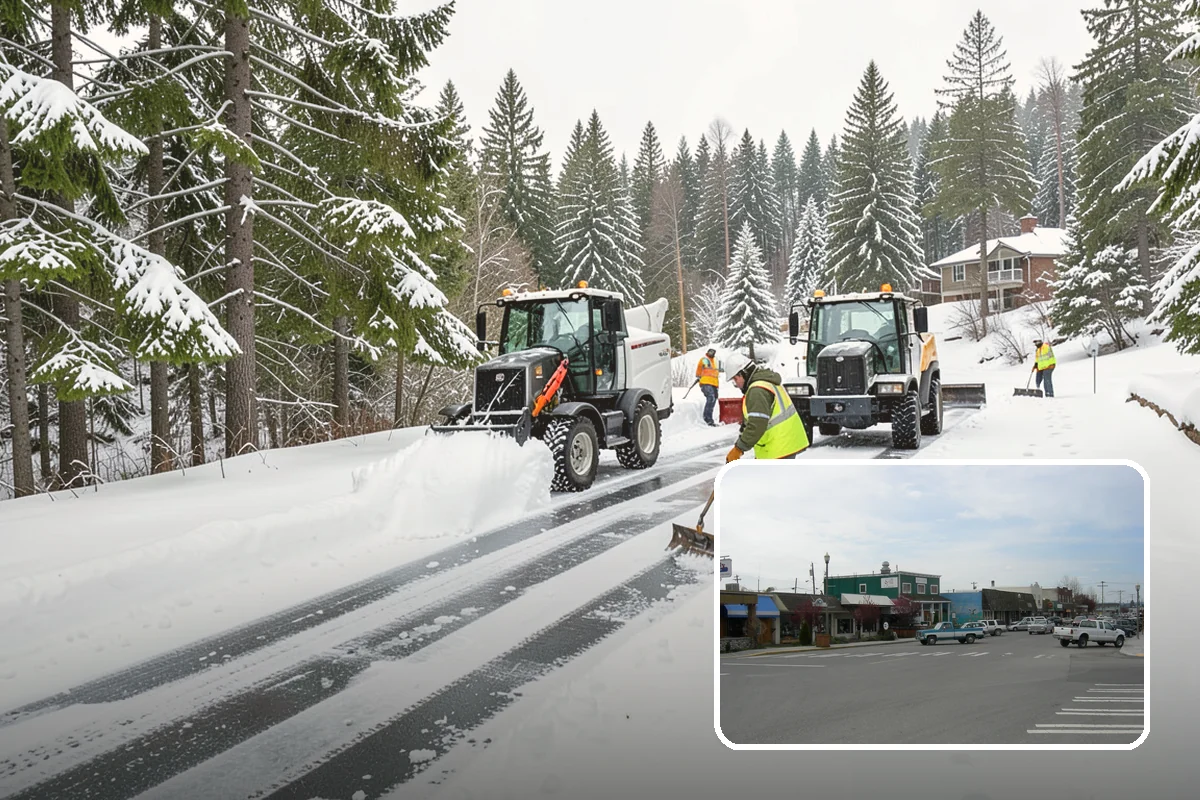 Fire Lane Snow Removal in Stanwood, Snohomish County, WA - Keeps emergency apparatus access open and code-compliant
