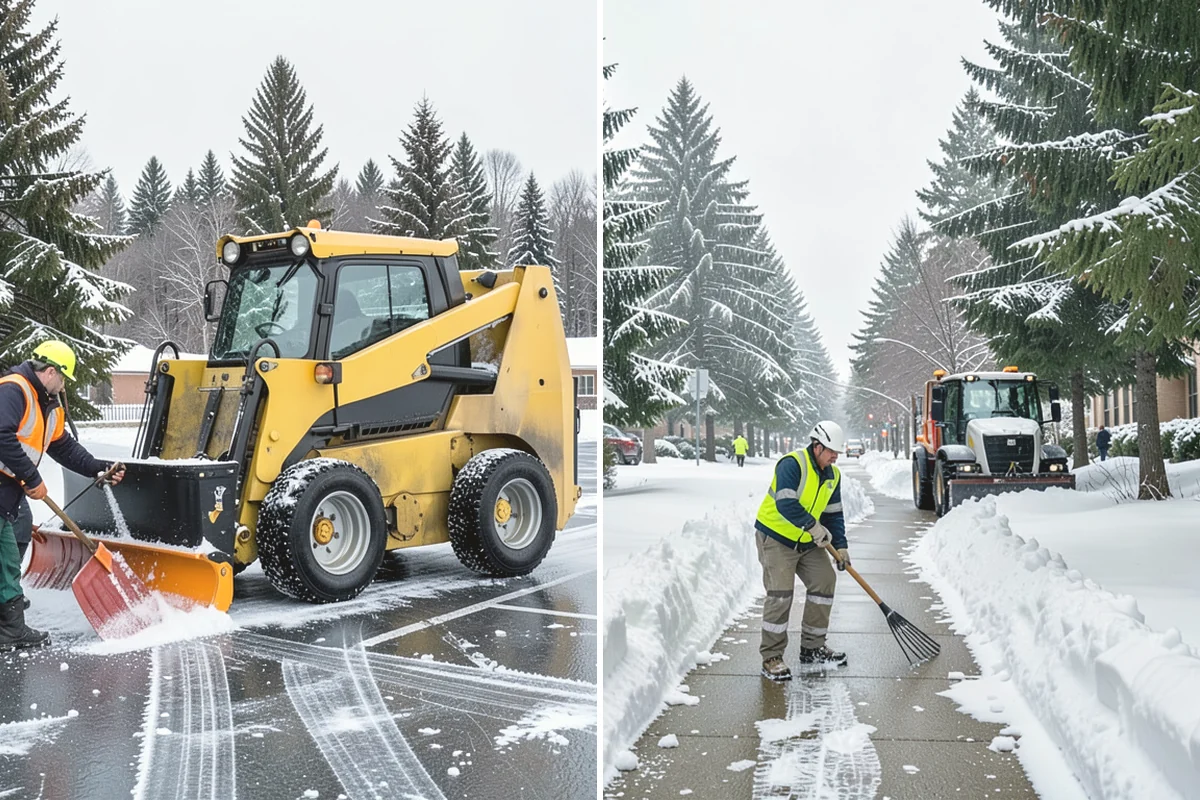 Fire Lane Snow Removal in University Place, Pierce County, WA - Plow the marked fire lane to full apparatus width
