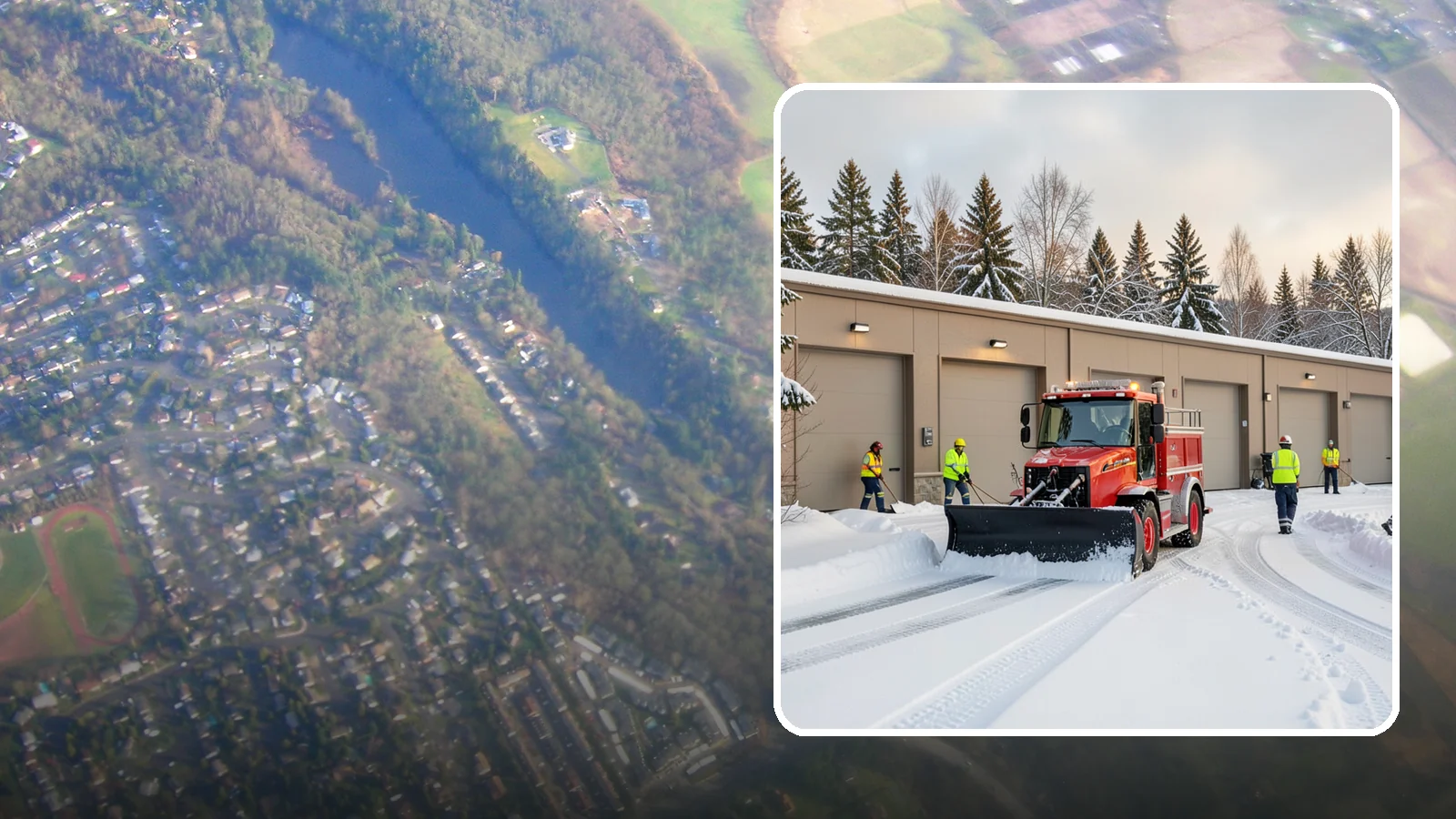 Fire Station Snow Removal in Algona, King County, WA - Apparatus bays and response routes have to stay clear the second the alarm sounds, so we keep fire stations ready to roll in any...