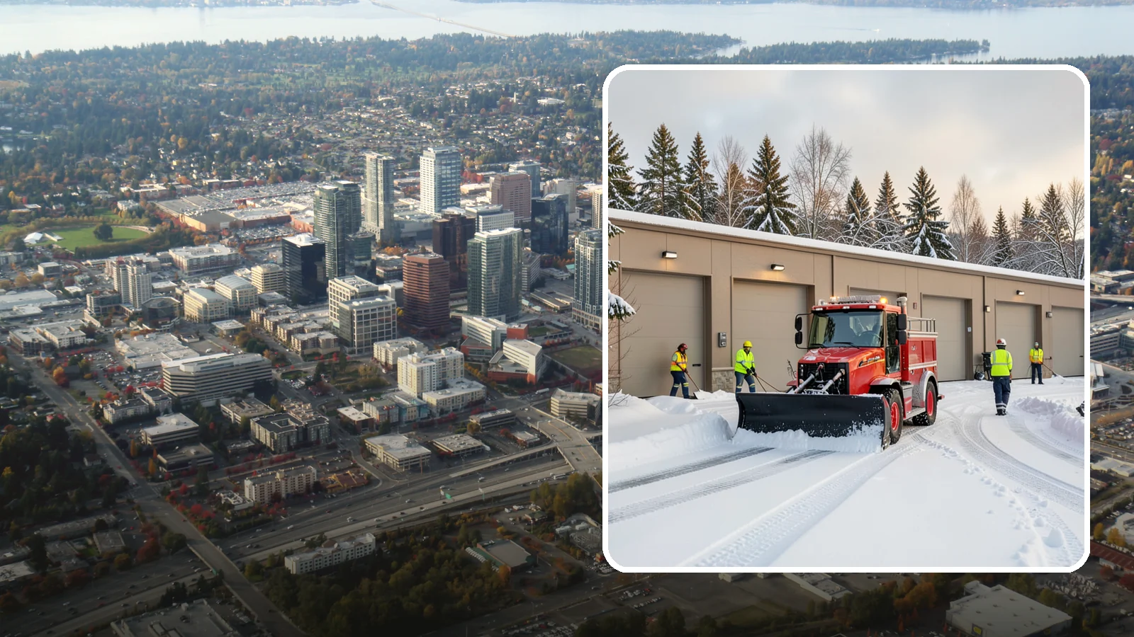 Fire Station Snow Removal in Bellevue, King County, WA - Apparatus bays and response routes have to stay clear the second the alarm sounds, so we keep fire stations ready to roll in any...