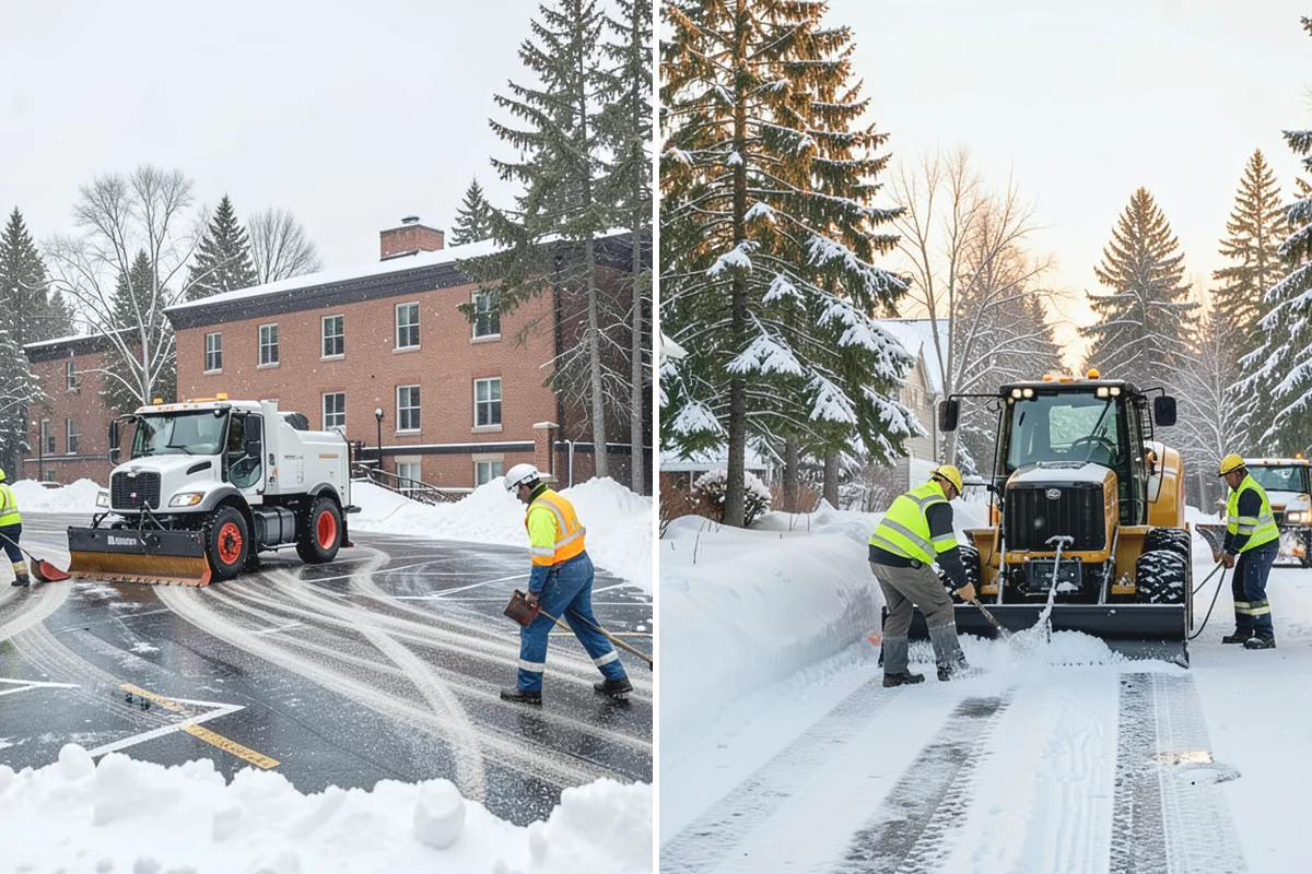 Fire Station Snow Removal in Bonney Lake, Pierce County, WA - Map apparatus aprons, crew parking, and fuel access