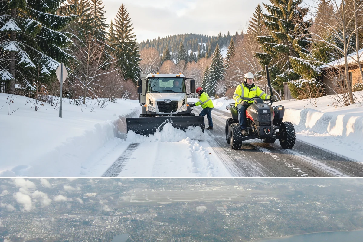 Fire Station Snow Removal in Burien, King County, WA - Stations need dependable readiness November through February, especially during overnight cold snaps.