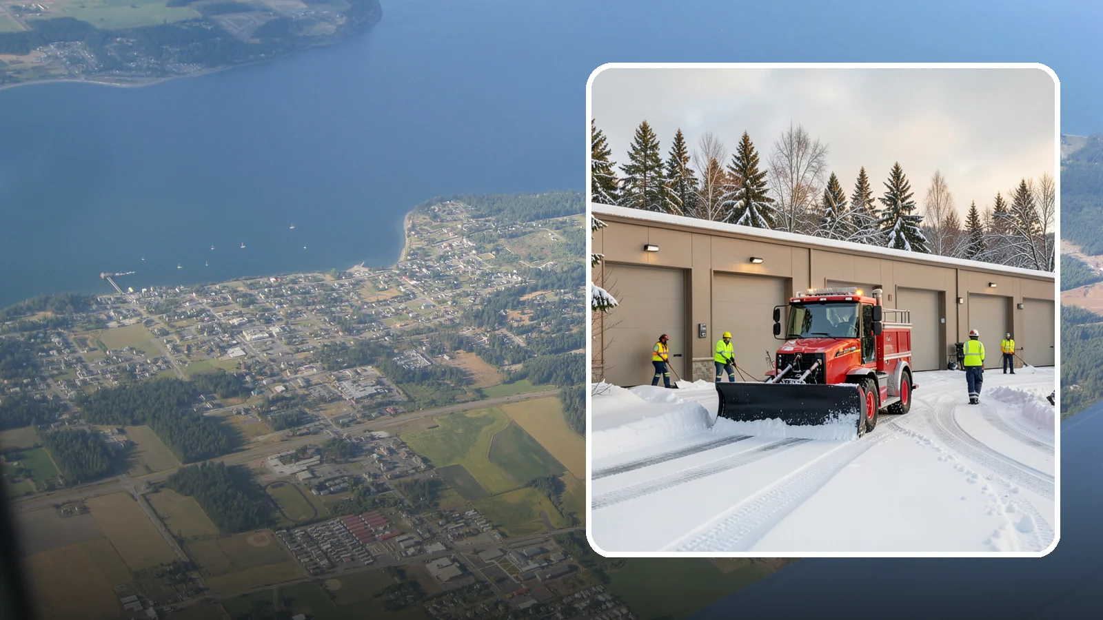 Fire Station Snow Removal in Coupeville, Island County, WA - Apparatus bays and response routes have to stay clear the second the alarm sounds, so we keep fire stations ready to roll in any...