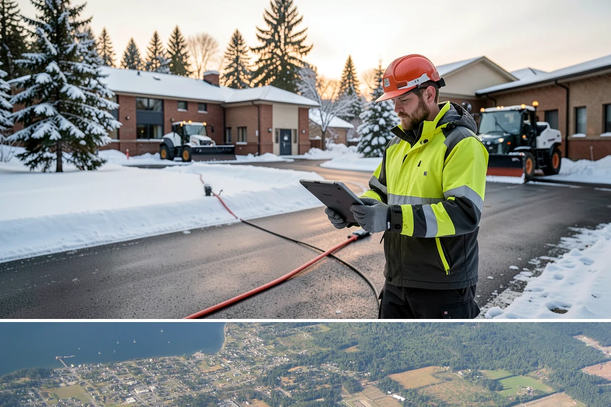 Fire Station Snow Removal in Coupeville, Island County, WA - Stations need dependable readiness November through February, especially during overnight cold snaps.