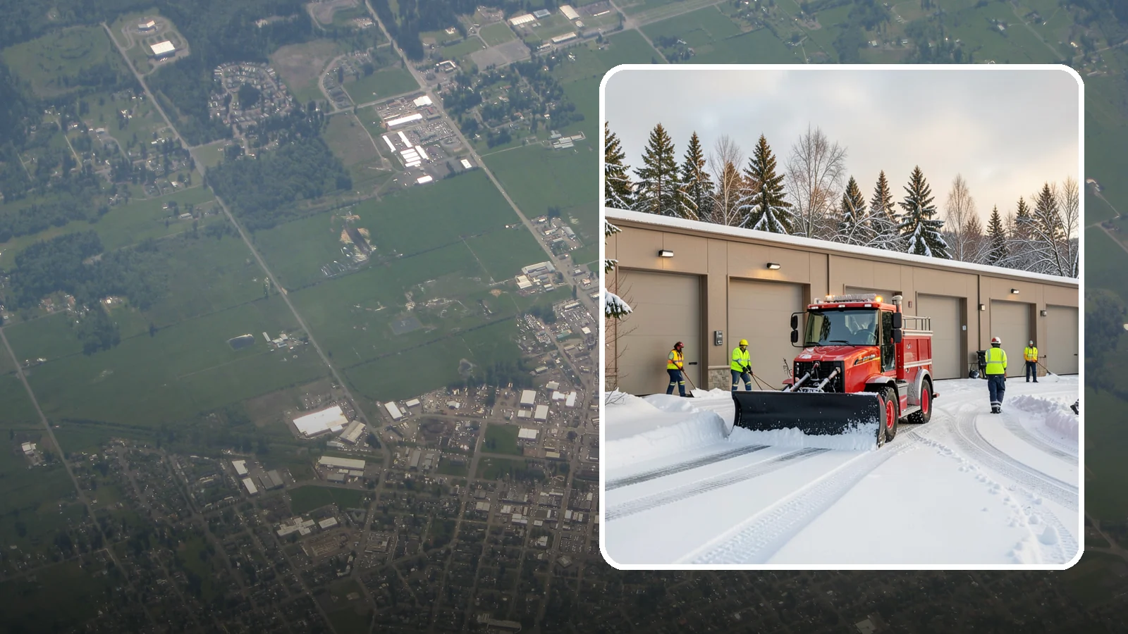 Fire Station Snow Removal in Enumclaw, King County, WA - Apparatus bays and response routes have to stay clear the second the alarm sounds, so we keep fire stations ready to roll in any...