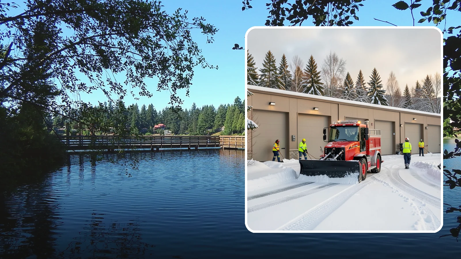 Fire Station Snow Removal in Federal Way, King County, WA - Apparatus bays and response routes have to stay clear the second the alarm sounds, so we keep fire stations ready to roll in any...