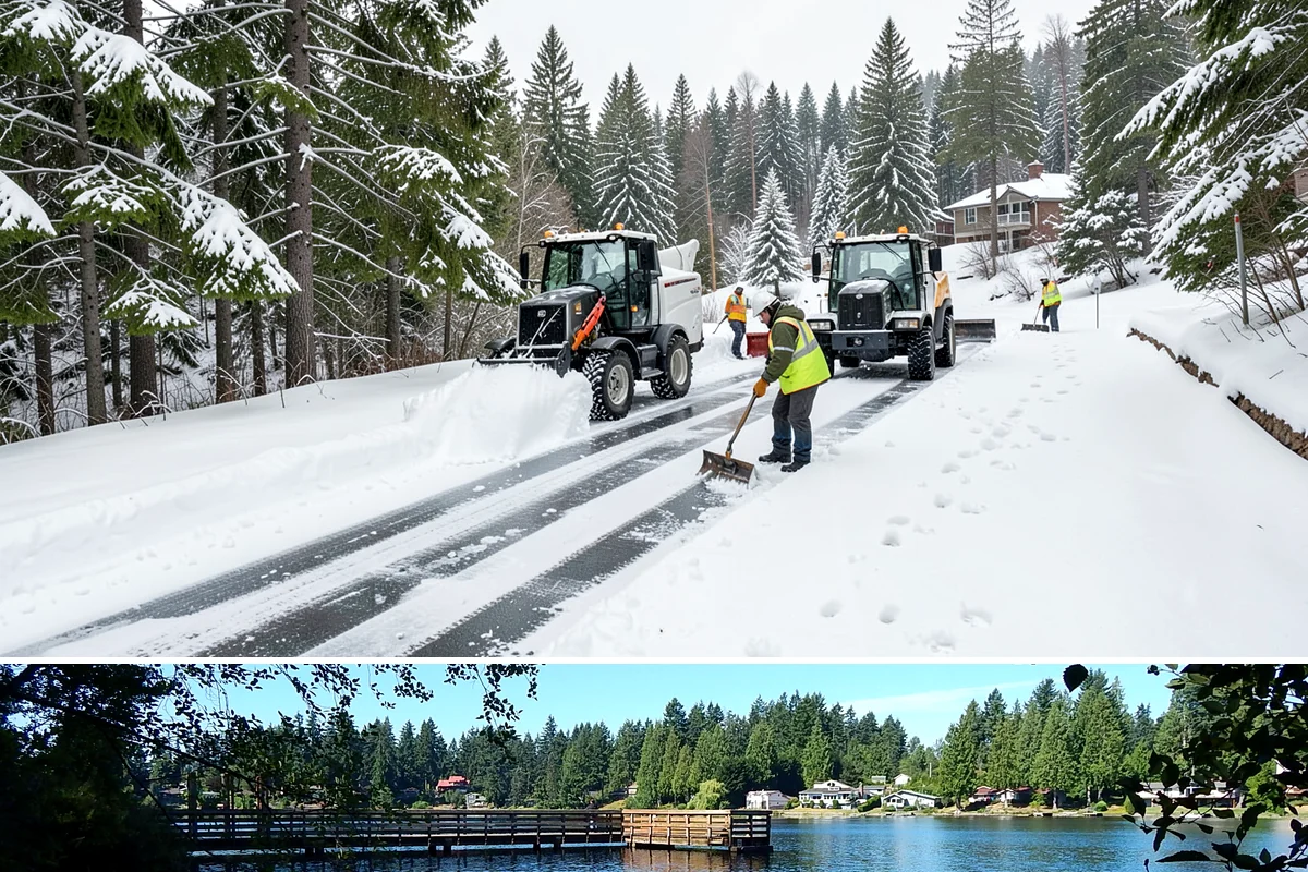Fire Station Snow Removal in Federal Way, King County, WA - Stations need dependable readiness November through February, especially during overnight cold snaps.