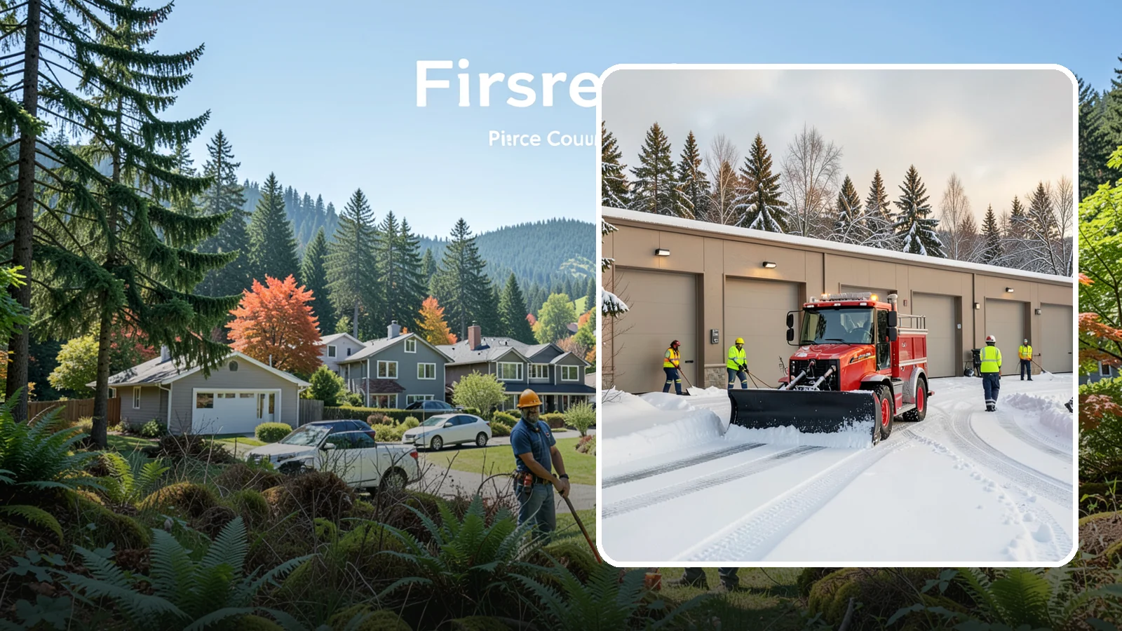 Fire Station Snow Removal in Fircrest, Pierce County, WA - Apparatus bays and response routes have to stay clear the second the alarm sounds, so we keep fire stations ready to roll in any...